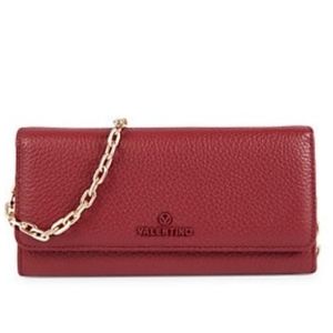 NWT Valentino by Mario ValentinoJupiter Texture Leather Chain Wallet